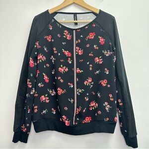 Marc Cain Floral Long Sleeve Blouse Size 8